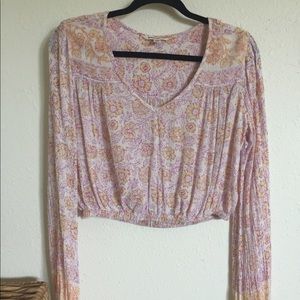 Billabong floral crop top